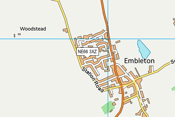 NE66 3XZ map - OS VectorMap District (Ordnance Survey) NE66 3XZ map - OS VectorMap District (Ordnance Survey)