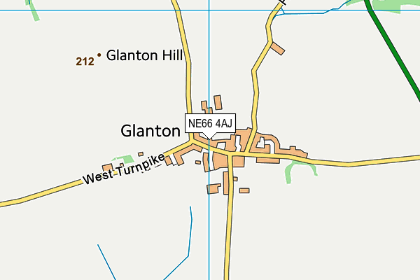 NE66 4AJ map - OS VectorMap District (Ordnance Survey) NE66 4AJ map - OS VectorMap District (Ordnance Survey)