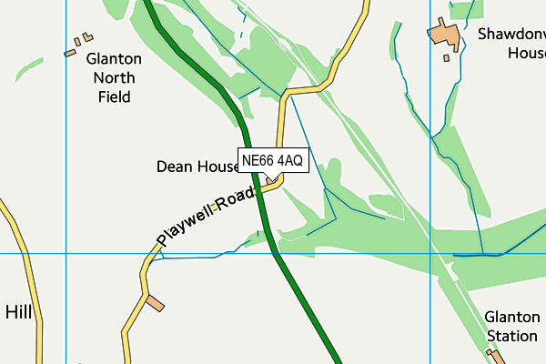 NE66 4AQ map - OS VectorMap District (Ordnance Survey) NE66 4AQ map - OS VectorMap District (Ordnance Survey)