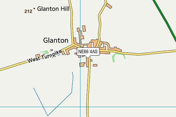 NE66 4AS map - OS VectorMap District (Ordnance Survey)