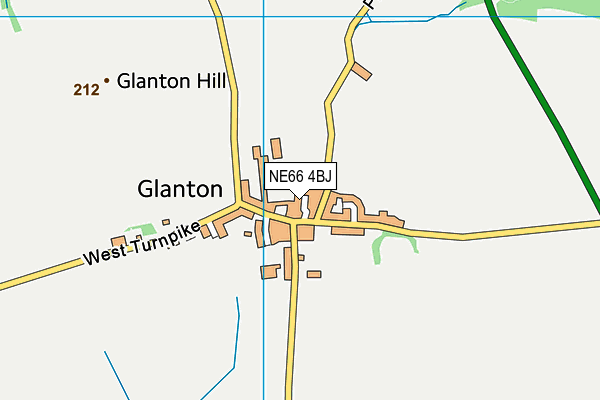NE66 4BJ map - OS VectorMap District (Ordnance Survey) NE66 4BJ map - OS VectorMap District (Ordnance Survey)