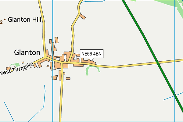 NE66 4BN map - OS VectorMap District (Ordnance Survey) NE66 4BN map - OS VectorMap District (Ordnance Survey)