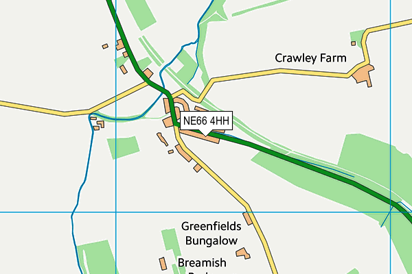 NE66 4HH map - OS VectorMap District (Ordnance Survey) NE66 4HH map - OS VectorMap District (Ordnance Survey)