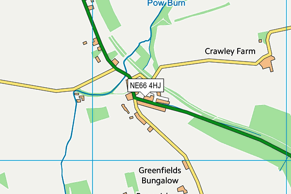 NE66 4HJ map - OS VectorMap District (Ordnance Survey) NE66 4HJ map - OS VectorMap District (Ordnance Survey)