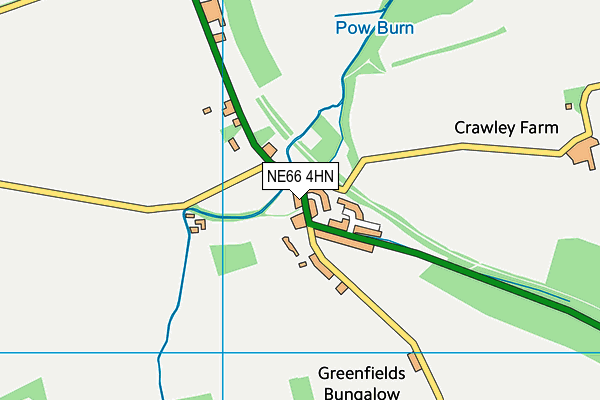 NE66 4HN map - OS VectorMap District (Ordnance Survey) NE66 4HN map - OS VectorMap District (Ordnance Survey)
