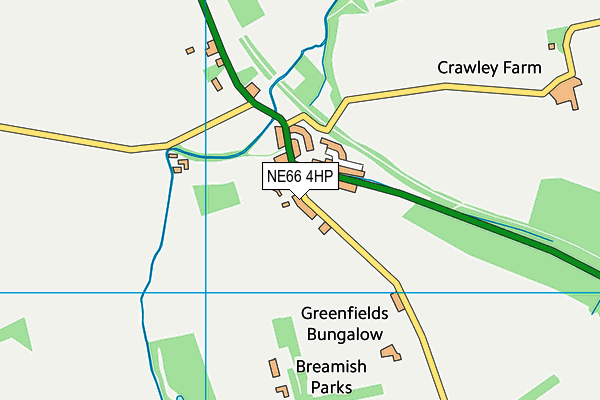 NE66 4HP map - OS VectorMap District (Ordnance Survey) NE66 4HP map - OS VectorMap District (Ordnance Survey)