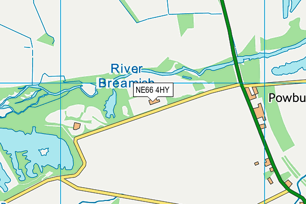 NE66 4HY map - OS VectorMap District (Ordnance Survey) NE66 4HY map - OS VectorMap District (Ordnance Survey)