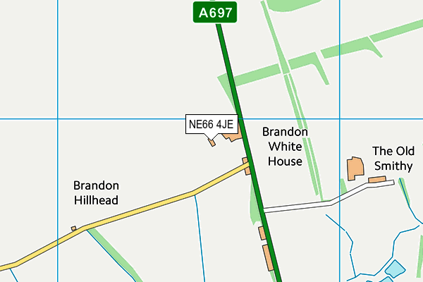 NE66 4JE map - OS VectorMap District (Ordnance Survey)