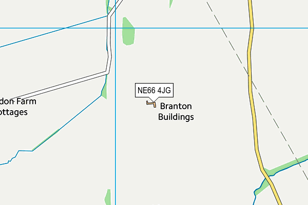 NE66 4JG map - OS VectorMap District (Ordnance Survey) NE66 4JG map - OS VectorMap District (Ordnance Survey)
