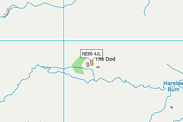 NE66 4JL map - OS VectorMap District (Ordnance Survey) NE66 4JL map - OS VectorMap District (Ordnance Survey)