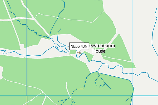 NE66 4JN map - OS VectorMap District (Ordnance Survey) NE66 4JN map - OS VectorMap District (Ordnance Survey)