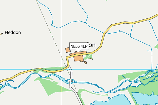 NE66 4LP map - OS VectorMap District (Ordnance Survey) NE66 4LP map - OS VectorMap District (Ordnance Survey)