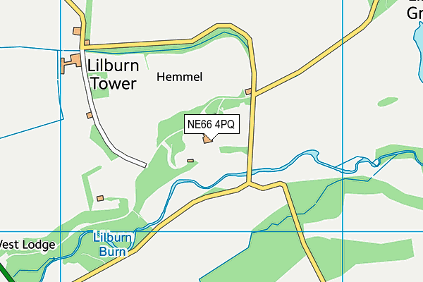 NE66 4PQ map - OS VectorMap District (Ordnance Survey) NE66 4PQ map - OS VectorMap District (Ordnance Survey)