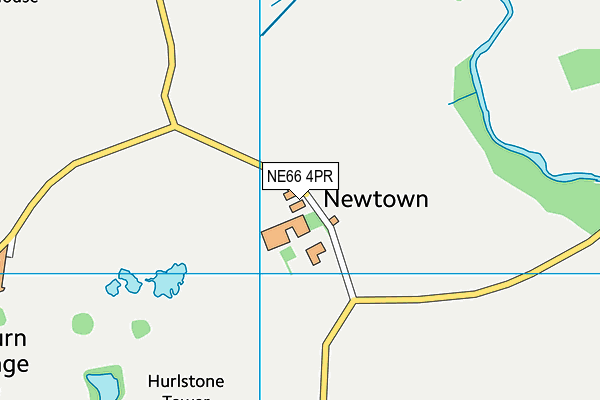 NE66 4PR map - OS VectorMap District (Ordnance Survey)