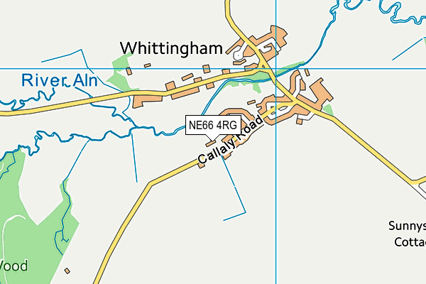 NE66 4RG map - OS VectorMap District (Ordnance Survey) NE66 4RG map - OS VectorMap District (Ordnance Survey)