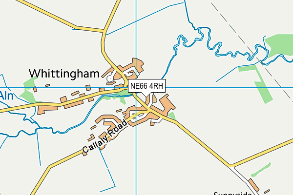 NE66 4RH map - OS VectorMap District (Ordnance Survey) NE66 4RH map - OS VectorMap District (Ordnance Survey)