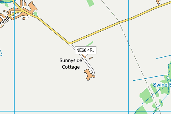 NE66 4RJ map - OS VectorMap District (Ordnance Survey) NE66 4RJ map - OS VectorMap District (Ordnance Survey)
