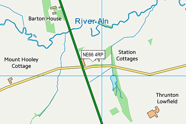 NE66 4RP map - OS VectorMap District (Ordnance Survey) NE66 4RP map - OS VectorMap District (Ordnance Survey)