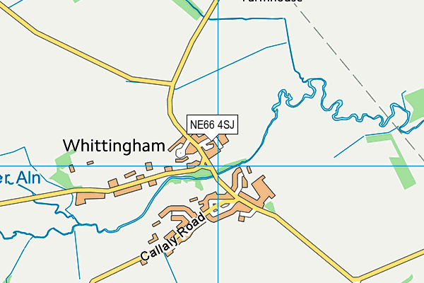 NE66 4SJ map - OS VectorMap District (Ordnance Survey)