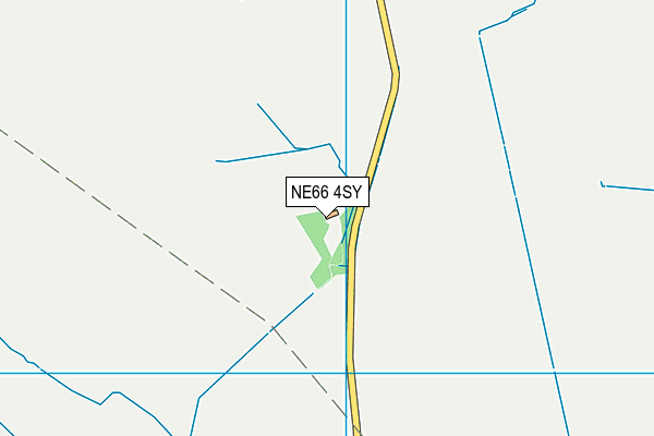 NE66 4SY map - OS VectorMap District (Ordnance Survey) NE66 4SY map - OS VectorMap District (Ordnance Survey)