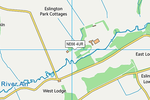 NE66 4UR map - OS VectorMap District (Ordnance Survey) NE66 4UR map - OS VectorMap District (Ordnance Survey)