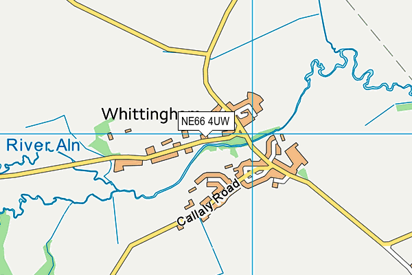 NE66 4UW map - OS VectorMap District (Ordnance Survey) NE66 4UW map - OS VectorMap District (Ordnance Survey)