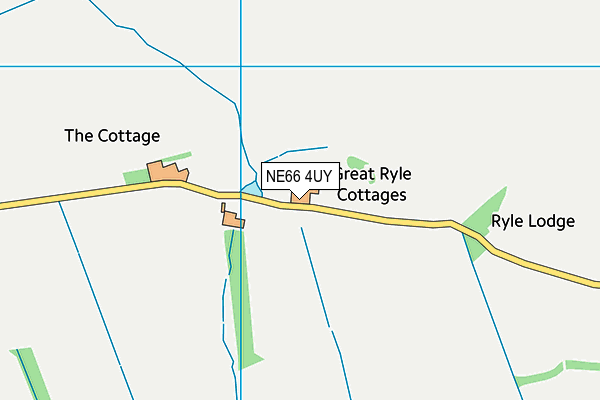 NE66 4UY map - OS VectorMap District (Ordnance Survey) NE66 4UY map - OS VectorMap District (Ordnance Survey)