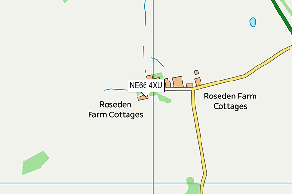 NE66 4XU map - OS VectorMap District (Ordnance Survey)