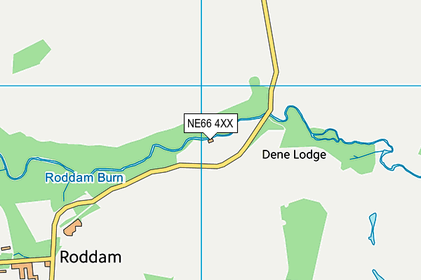 NE66 4XX map - OS VectorMap District (Ordnance Survey) NE66 4XX map - OS VectorMap District (Ordnance Survey)