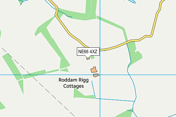 NE66 4XZ map - OS VectorMap District (Ordnance Survey) NE66 4XZ map - OS VectorMap District (Ordnance Survey)