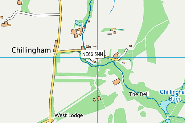 NE66 5NN map - OS VectorMap District (Ordnance Survey) NE66 5NN map - OS VectorMap District (Ordnance Survey)