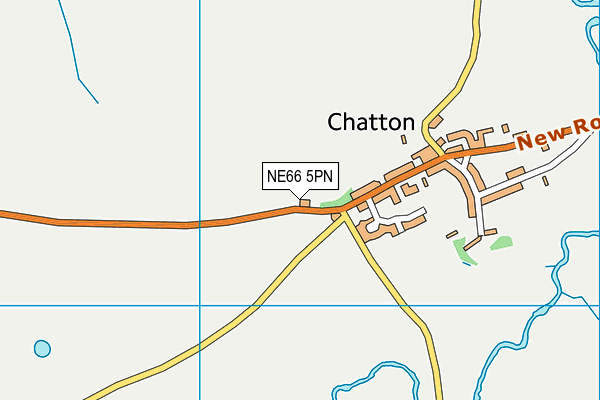 NE66 5PN map - OS VectorMap District (Ordnance Survey)
