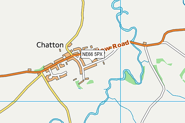 NE66 5PX map - OS VectorMap District (Ordnance Survey) NE66 5PX map - OS VectorMap District (Ordnance Survey)