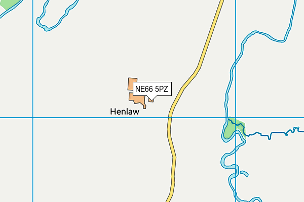 NE66 5PZ map - OS VectorMap District (Ordnance Survey) NE66 5PZ map - OS VectorMap District (Ordnance Survey)