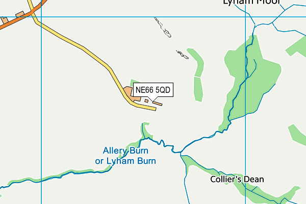 NE66 5QD map - OS VectorMap District (Ordnance Survey) NE66 5QD map - OS VectorMap District (Ordnance Survey)