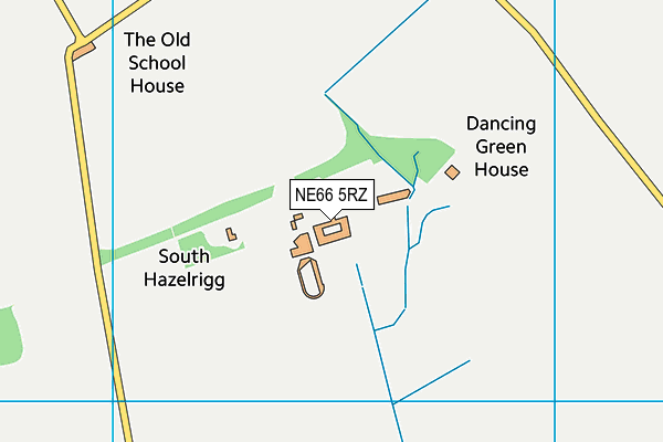 NE66 5RZ map - OS VectorMap District (Ordnance Survey) NE66 5RZ map - OS VectorMap District (Ordnance Survey)