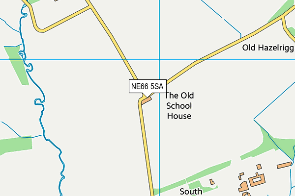 NE66 5SA map - OS VectorMap District (Ordnance Survey) NE66 5SA map - OS VectorMap District (Ordnance Survey)
