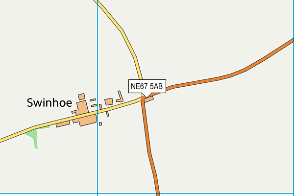 NE67 5AB map - OS VectorMap District (Ordnance Survey) NE67 5AB map - OS VectorMap District (Ordnance Survey)