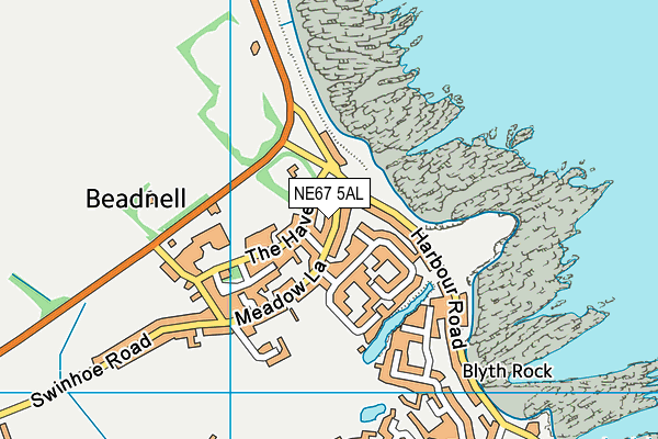 NE67 5AL map - OS VectorMap District (Ordnance Survey) NE67 5AL map - OS VectorMap District (Ordnance Survey)