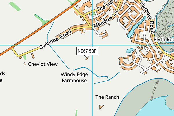 NE67 5BF map - OS VectorMap District (Ordnance Survey) NE67 5BF map - OS VectorMap District (Ordnance Survey)