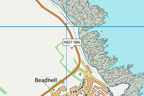 NE67 5BN map - OS VectorMap District (Ordnance Survey) NE67 5BN map - OS VectorMap District (Ordnance Survey)