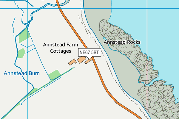 NE67 5BT map - OS VectorMap District (Ordnance Survey) NE67 5BT map - OS VectorMap District (Ordnance Survey)