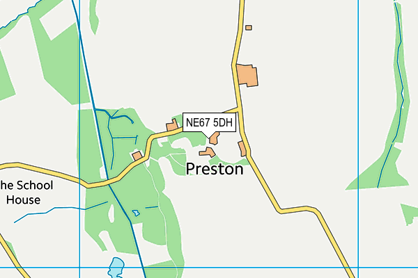 NE67 5DH map - OS VectorMap District (Ordnance Survey) NE67 5DH map - OS VectorMap District (Ordnance Survey)