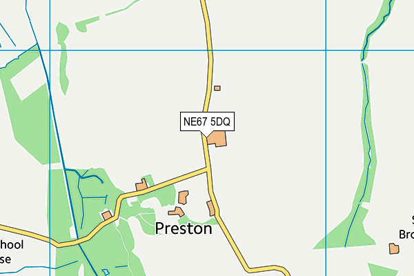 NE67 5DQ map - OS VectorMap District (Ordnance Survey) NE67 5DQ map - OS VectorMap District (Ordnance Survey)
