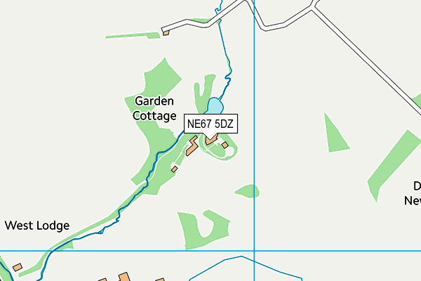 NE67 5DZ map - OS VectorMap District (Ordnance Survey) NE67 5DZ map - OS VectorMap District (Ordnance Survey)
