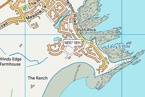 NE67 5EH map - OS VectorMap District (Ordnance Survey) NE67 5EH map - OS VectorMap District (Ordnance Survey)