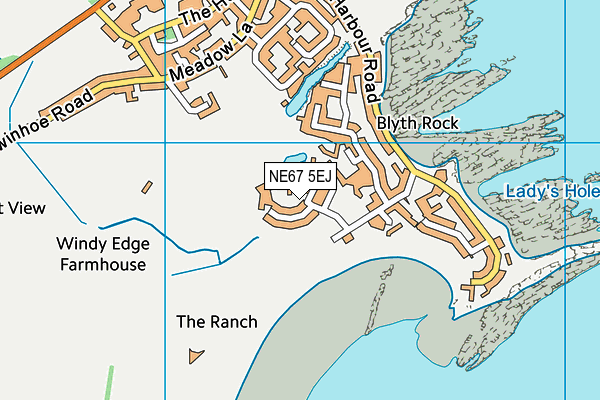 NE67 5EJ map - OS VectorMap District (Ordnance Survey) NE67 5EJ map - OS VectorMap District (Ordnance Survey)