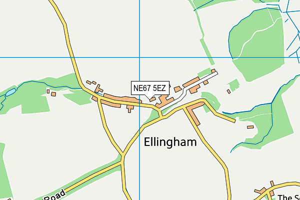 NE67 5EZ map - OS VectorMap District (Ordnance Survey) NE67 5EZ map - OS VectorMap District (Ordnance Survey)