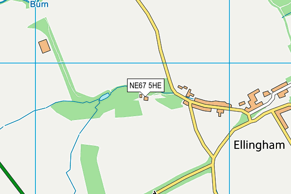 NE67 5HE map - OS VectorMap District (Ordnance Survey) NE67 5HE map - OS VectorMap District (Ordnance Survey)
