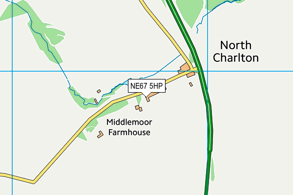 NE67 5HP map - OS VectorMap District (Ordnance Survey) NE67 5HP map - OS VectorMap District (Ordnance Survey)